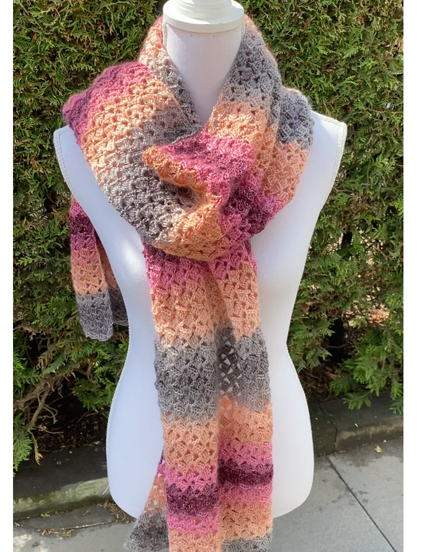 De waaiersjaal meer dan 150 keer gedownload!!