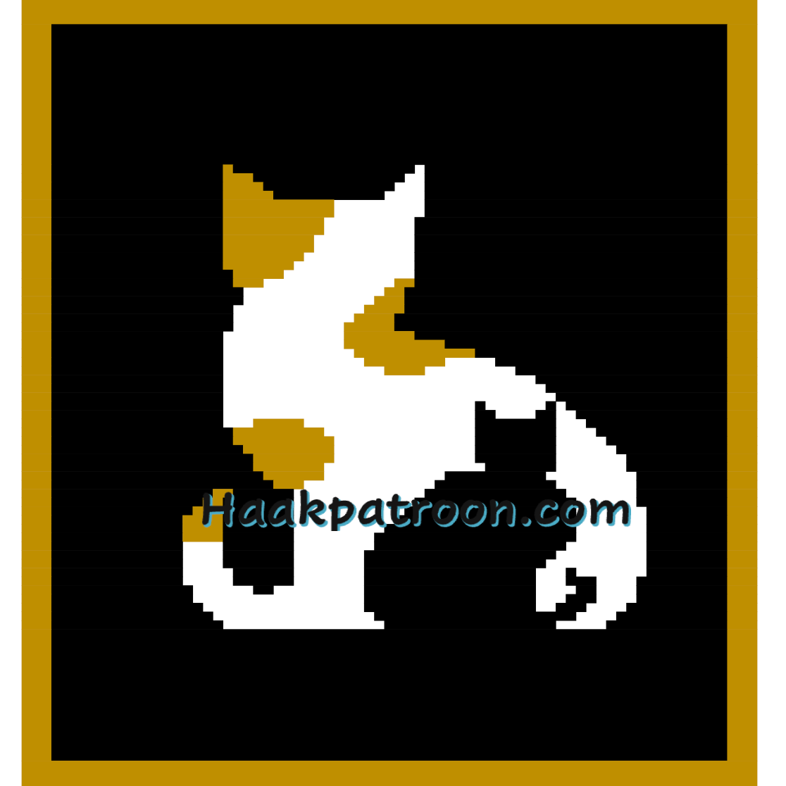 Eerste nieuwe gratis haakpatroon van 2026 - C2C deken Two Cats - Een echte blikvanger