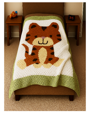 Haakpatroon voor deken Tijgertje 150cm x 175cm (D9)