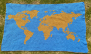 Haakpatroon De Wereld in een deken 104cm x 170cm (D1)