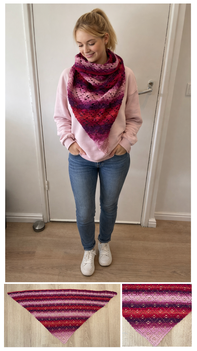 Gratis patroon: omslagdoek “Call the Midwife” (G8)
