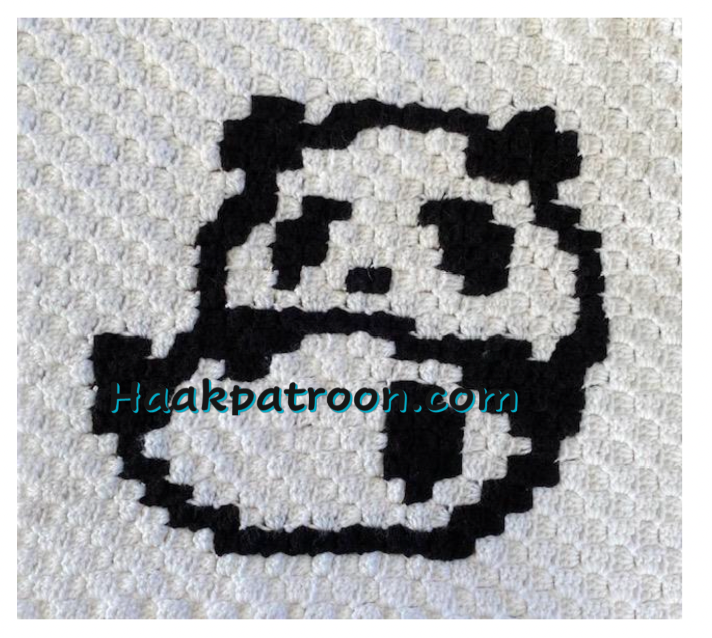 Haakpatroon Panda 4   32cm x 35cm (L3.4)