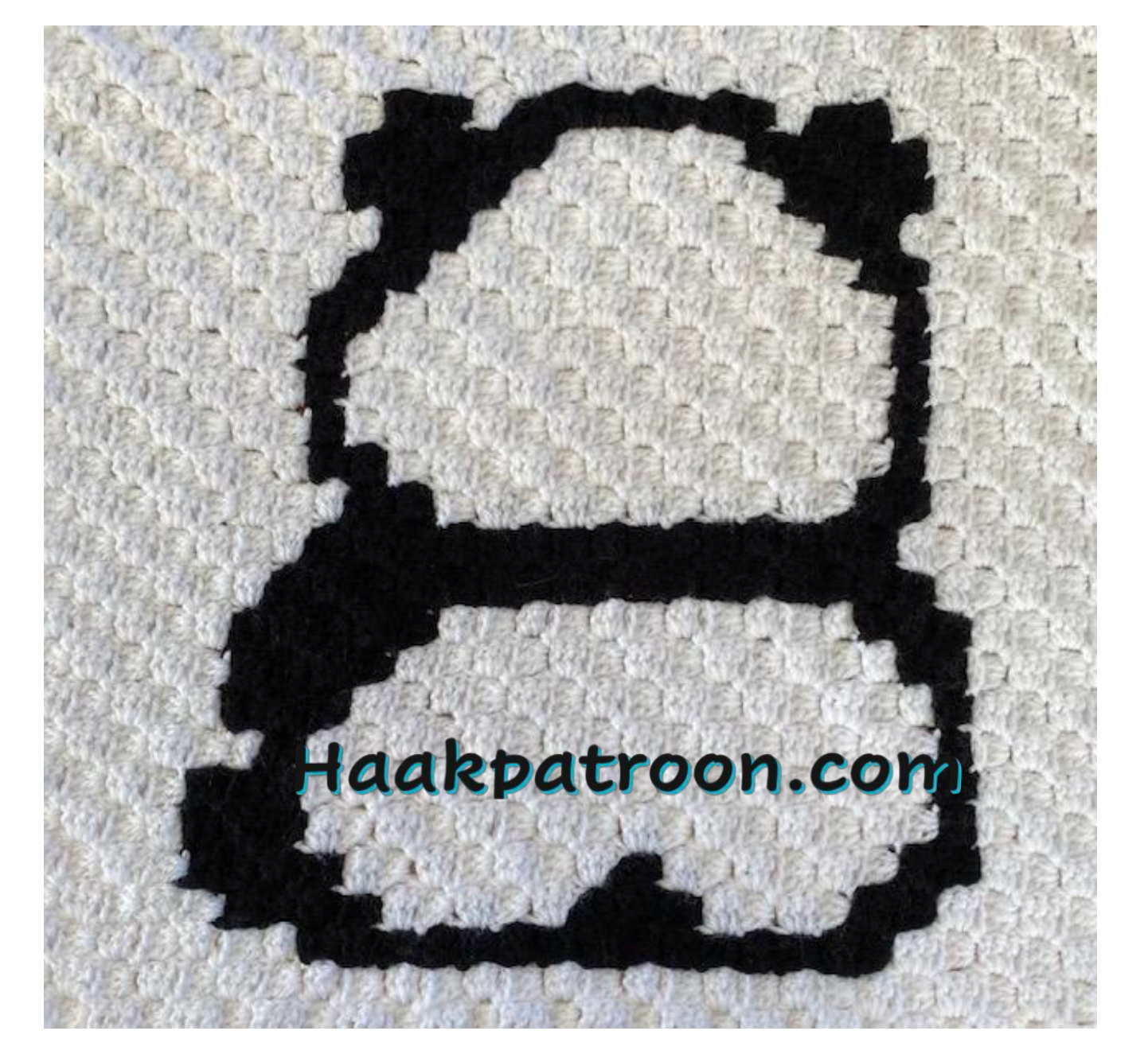 Haakpatroon Panda 7 32cm x 35cm  (L3.7)