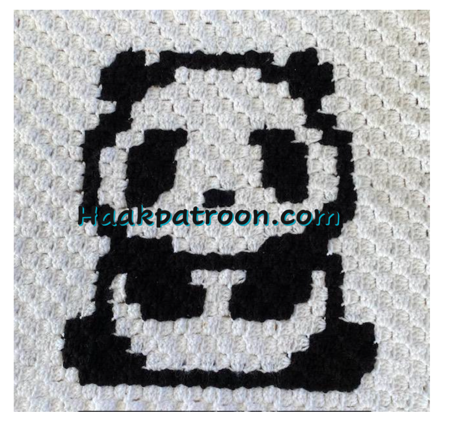 Haakpatroon Panda 9 32cm x 35cm (L3.9)