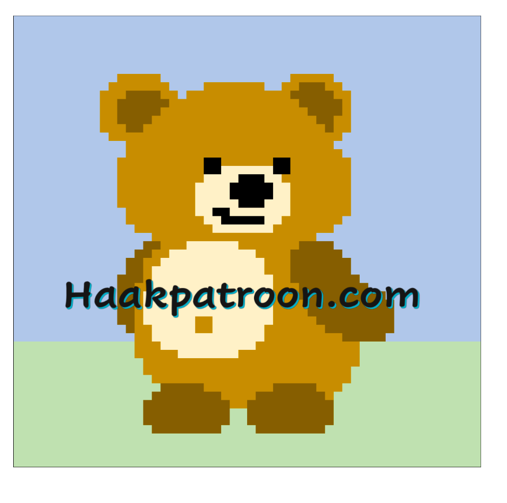 Haakpatroon Babydeken Teddy 70cm x 70cm (N2)