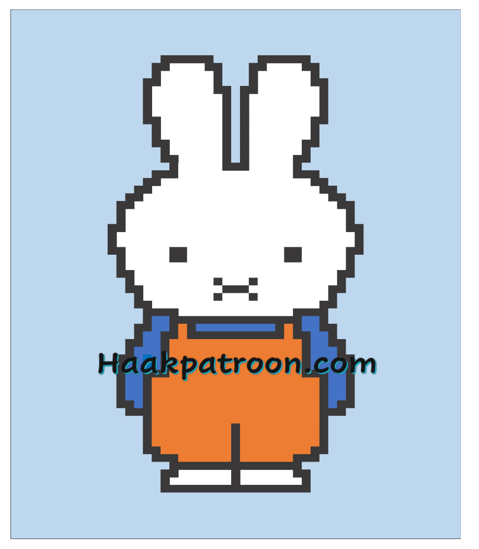 Haakpatroon babydeken Nijntje  68cm x 90cm (N9)